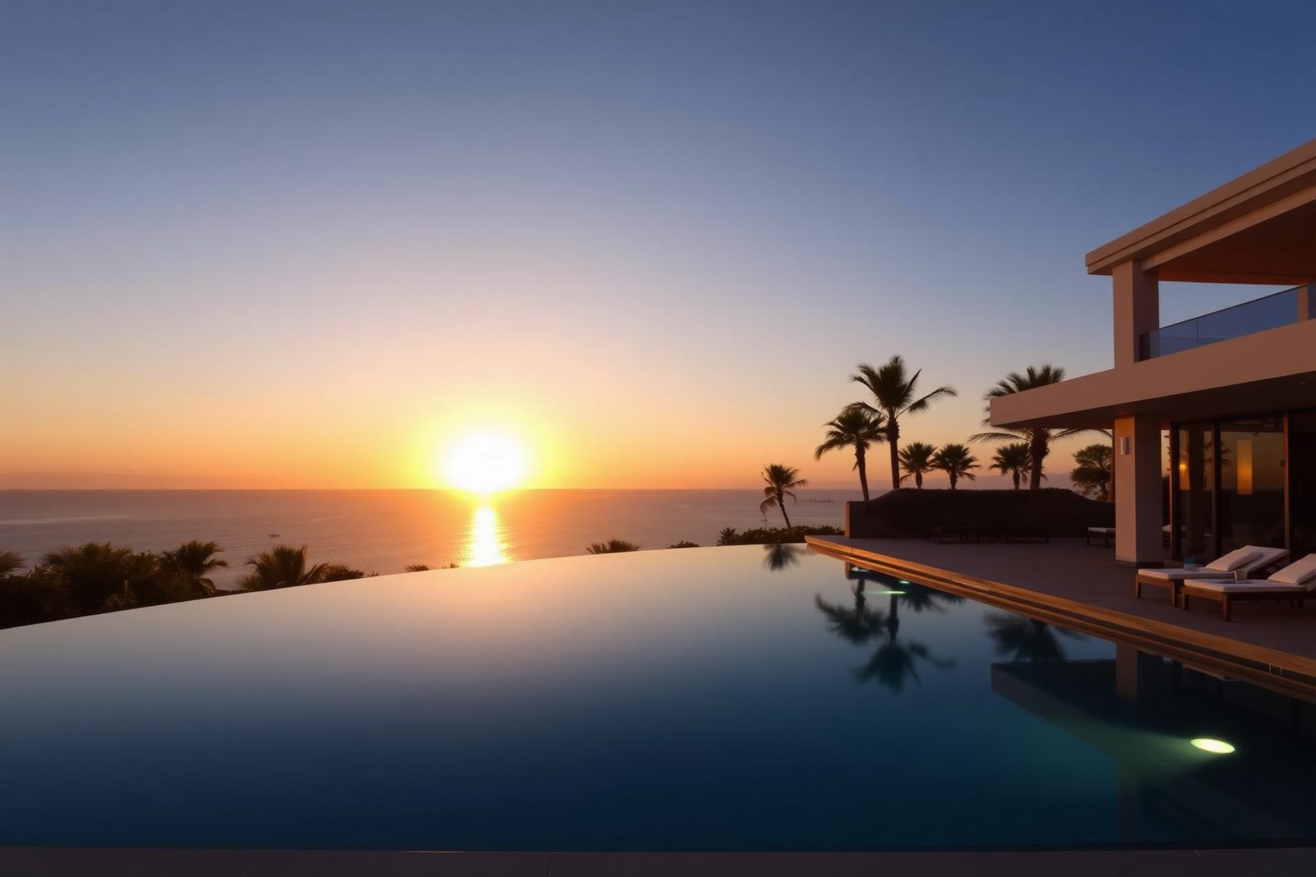 Vivenda contemporânea com piscina infinita sobre o Atlântico em Luanda